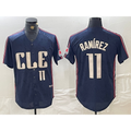 Cleveland Guardians #11 Jose Ramirez Number Navy MASONITE 2024 City Connect Limited Stitched Jersey
