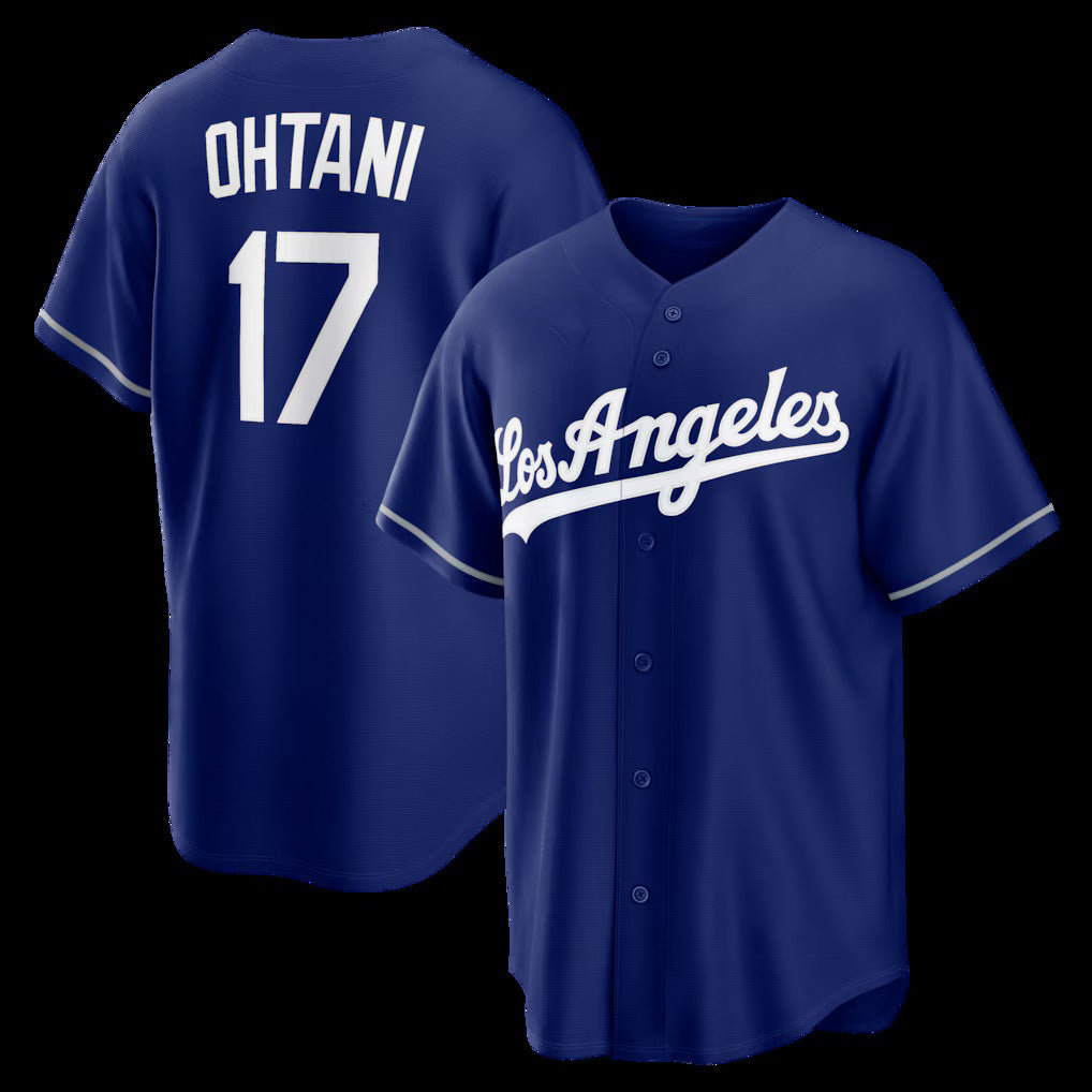 Los Angeles Dodgers #17 Shohei Ohtani Royal MASONITE Alternate Replica Jersey