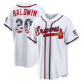 Atlanta Braves #30 Drake Baldwin USA 250 Fourth of July Home Stadium Jersey - White MASONITE