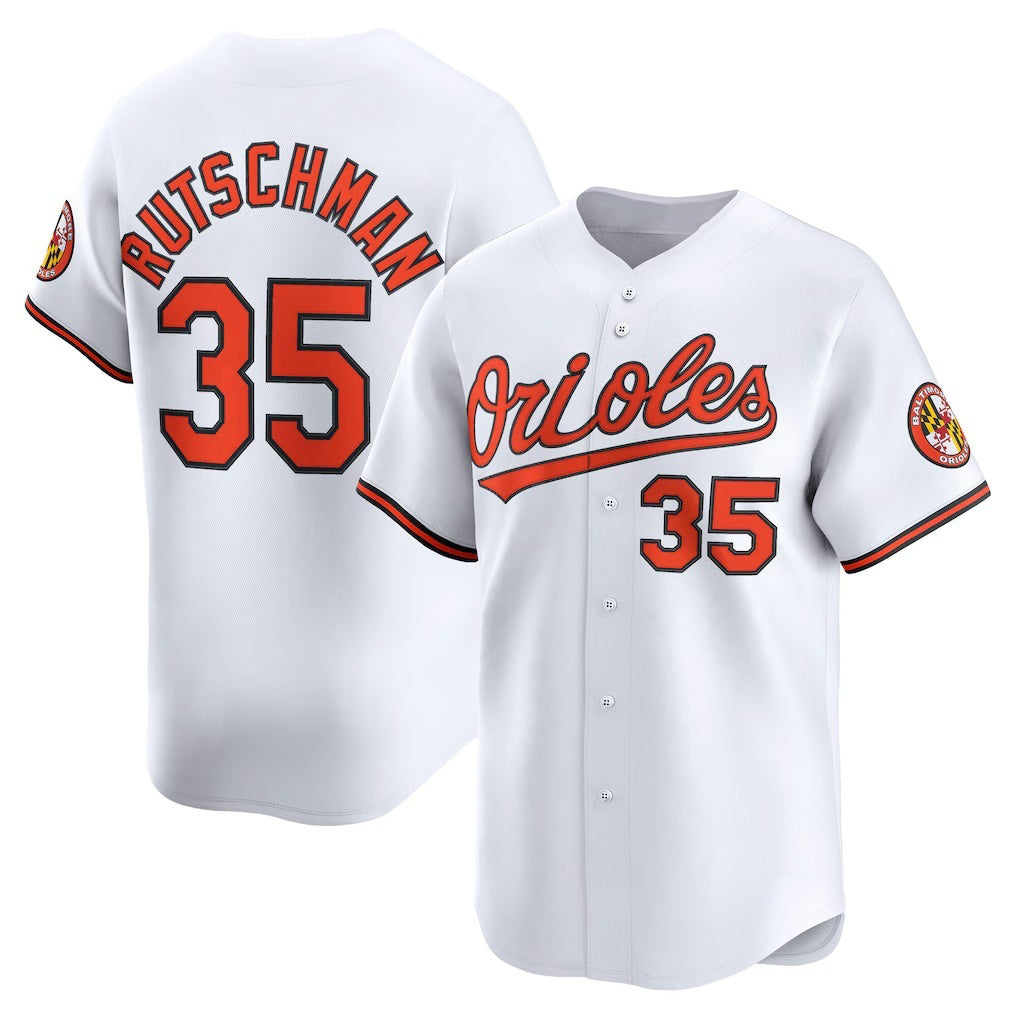 Baltimore Orioles #35 Adley Rutschman White MASONITE Home Limited Player Jersey