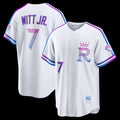 Kansas City Royals #7 Bobby Witt Jr. White MASONITE 2026 City Connect Stadium Jersey