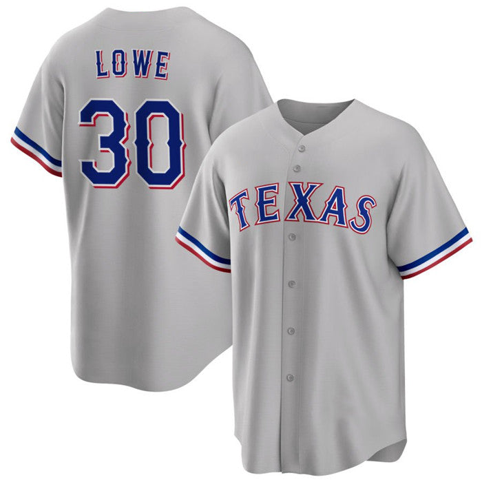 Texas Rangers #30 Nathaniel Lowe Gray MASONITE Cool Base Stitched Jersey