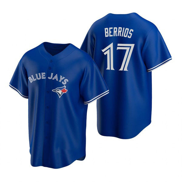 Toronto Blue Jays #17 Jose Berrios Royal MASONITE Alternate Cool Base Jersey
