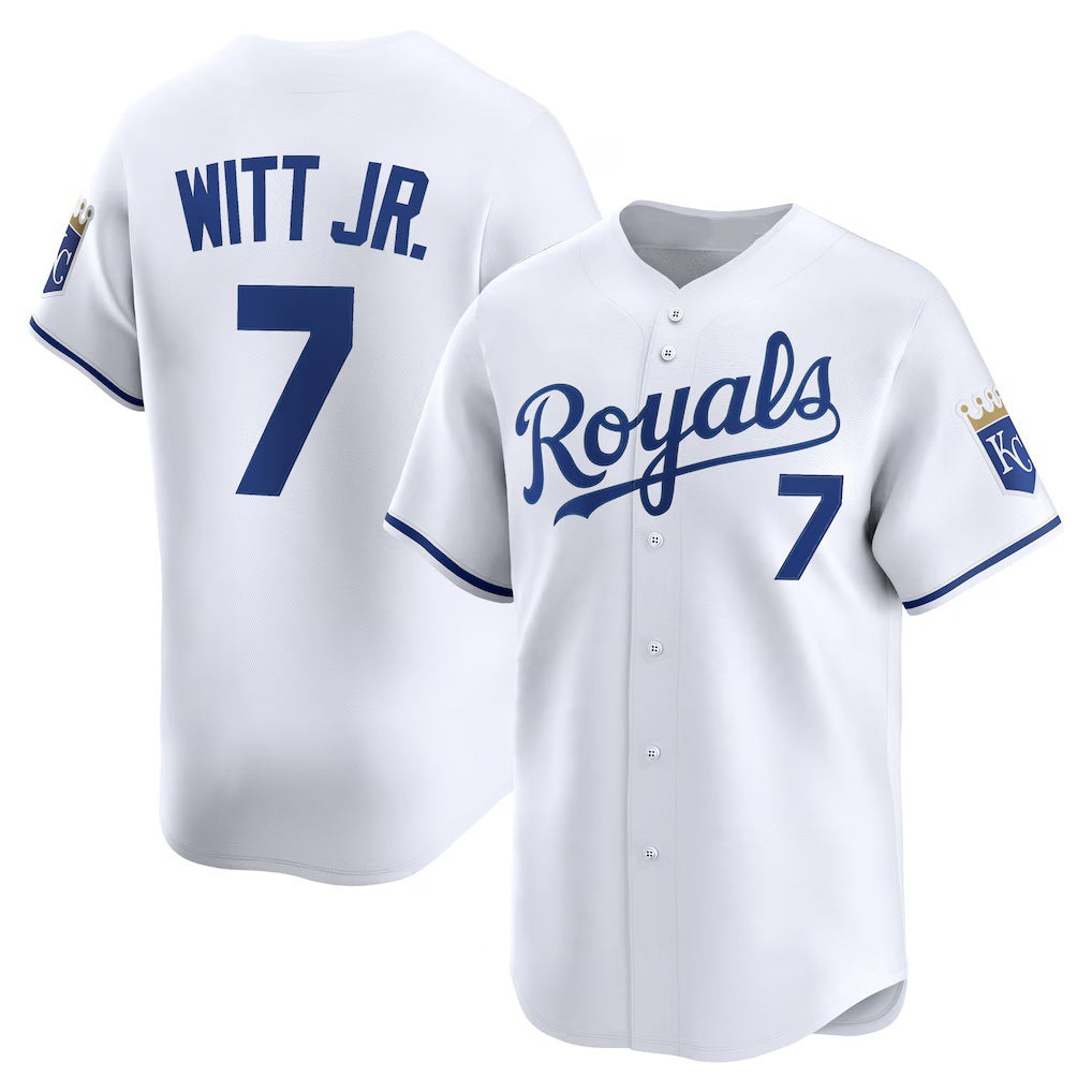 Kansas City Royals #7 Bobby Witt Jr. White MASONITE Home Limited Player Jersey