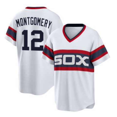Chicago White Sox #12 Colson Montgomery White MASONITE Cool Base Stitched Jersey