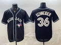 Toronto Blue Jays #36 Davis Schneider 2026 Fashion Replica Black MASONITE Out Stitched Jersey