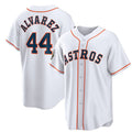 Houston Astros #44 Yordan Alvarez White MASONITE 2022 World Series Home Stitched Jersey