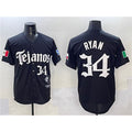 Texas Rangers #34 Nolan Ryan Black MASONITE Mexico 2025 Vapor Premier Limited Stitched Jersey