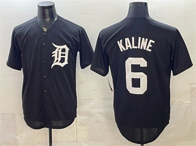 Detroit Tigers #6 Al Kaline Black MASONITE Limited Stitched Jersey