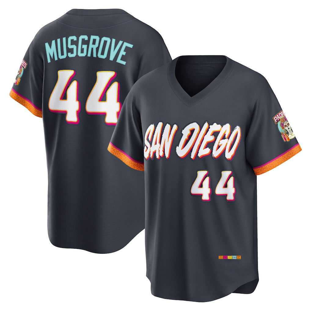 San Diego Padres #44 Joe Musgrove Obsidian MASONITE 2026 City Connect Stadium Jersey