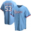 Texas Rangers #53 Adolis Garcia Light Blue MASONITE Cool Base Stitched Jersey