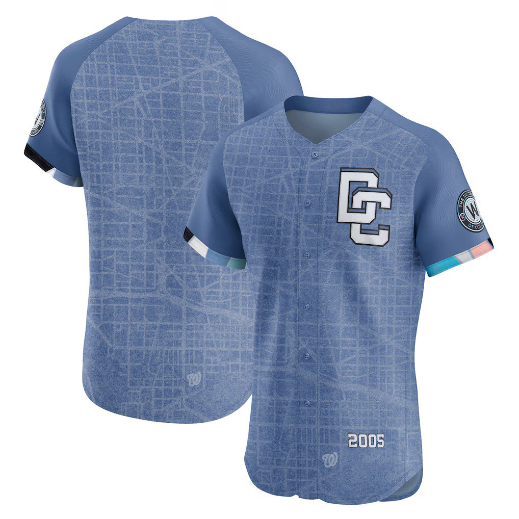 Washington Nationals Blue MASONITE 2025 City Connect Elite Jersey