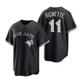 Toronto Blue Jays #11 Bo Bichette Black MASONITE Stitched Cool Base Jersey
