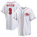 Cincinnati Reds #9 Matt McLain White MASONITE Home Replica Jersey