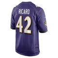 B.Ravens #42 Patrick Ricard Purple MASONITE Game Jersey