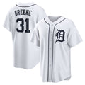 Detroit Tigers #31 Riley Greene White MASONITE Replica Player Jersey