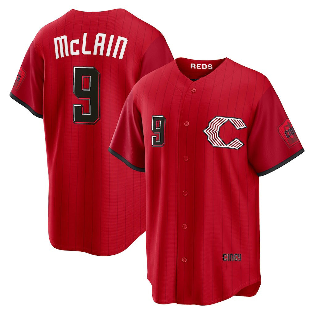 Cincinnati Reds #9 Matt McLain Red MASONITE 2026 City Connect Stadium Jersey