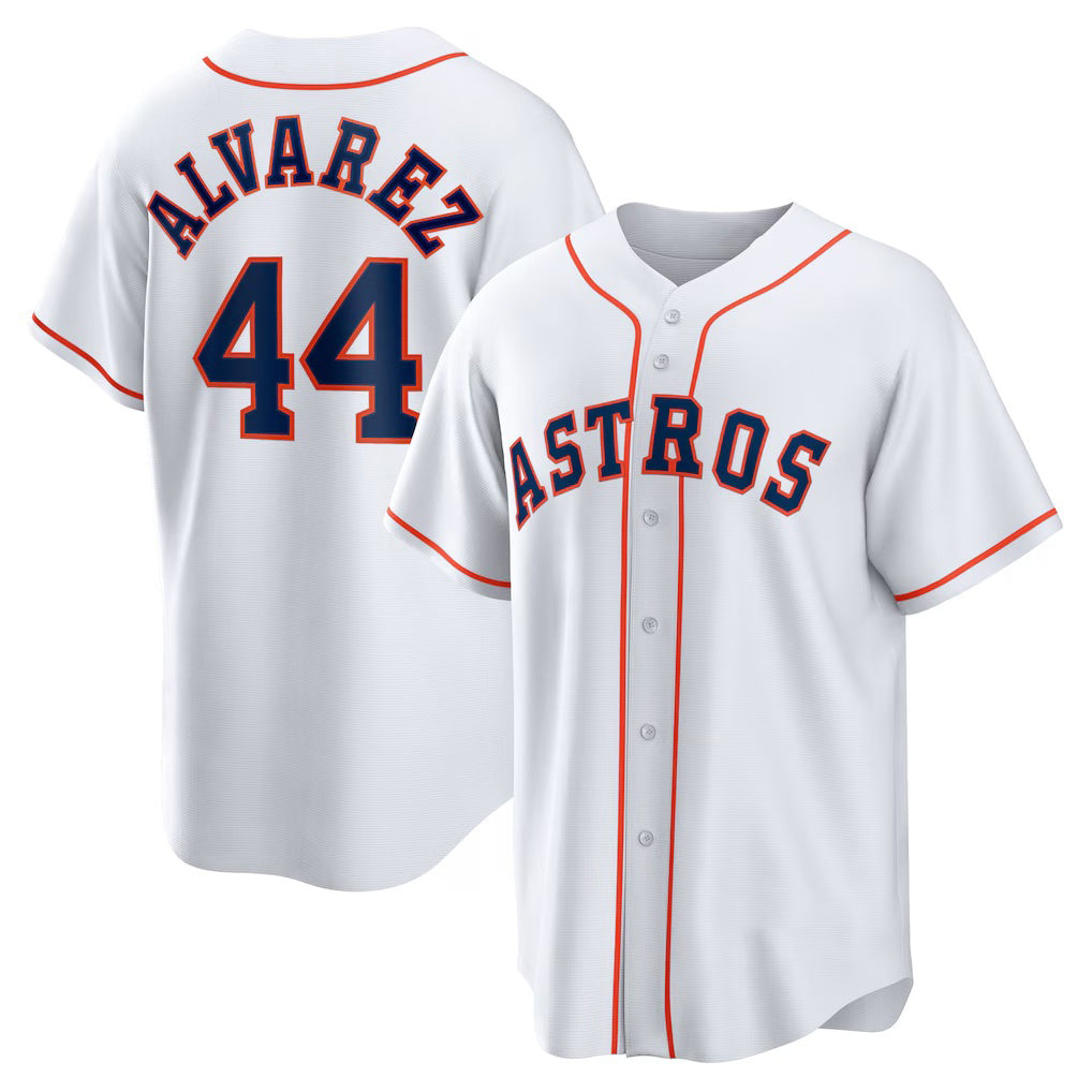 Houston Astros #44 Yordan ¨¢lvarez White MASONITE Home Replica Player Jersey