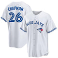 Toronto Blue Jays #26 Matt Chapman White MASONITE Cool Base Stitched Jersey