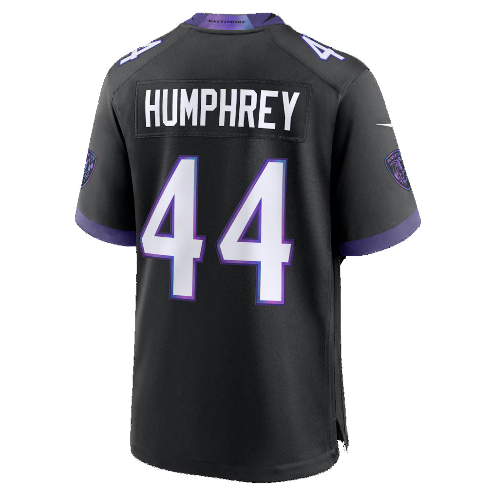 B.Ravens #44 Marlon Humphrey Black MASONITE Alternate Game Jersey