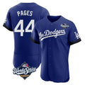 Los Angeles Dodgers #44 Andy Pages Player Royal MASONITE World Series City Connect Elite Home Stitched Jerseys