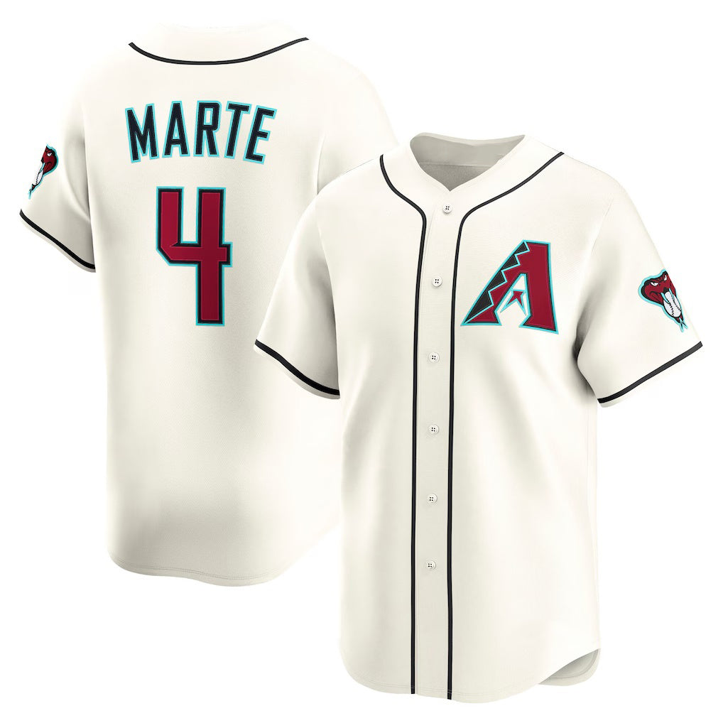 Arizona Diamondbacks #4 Ketel Marte Cream MASONITE Home Limited Player Jersey