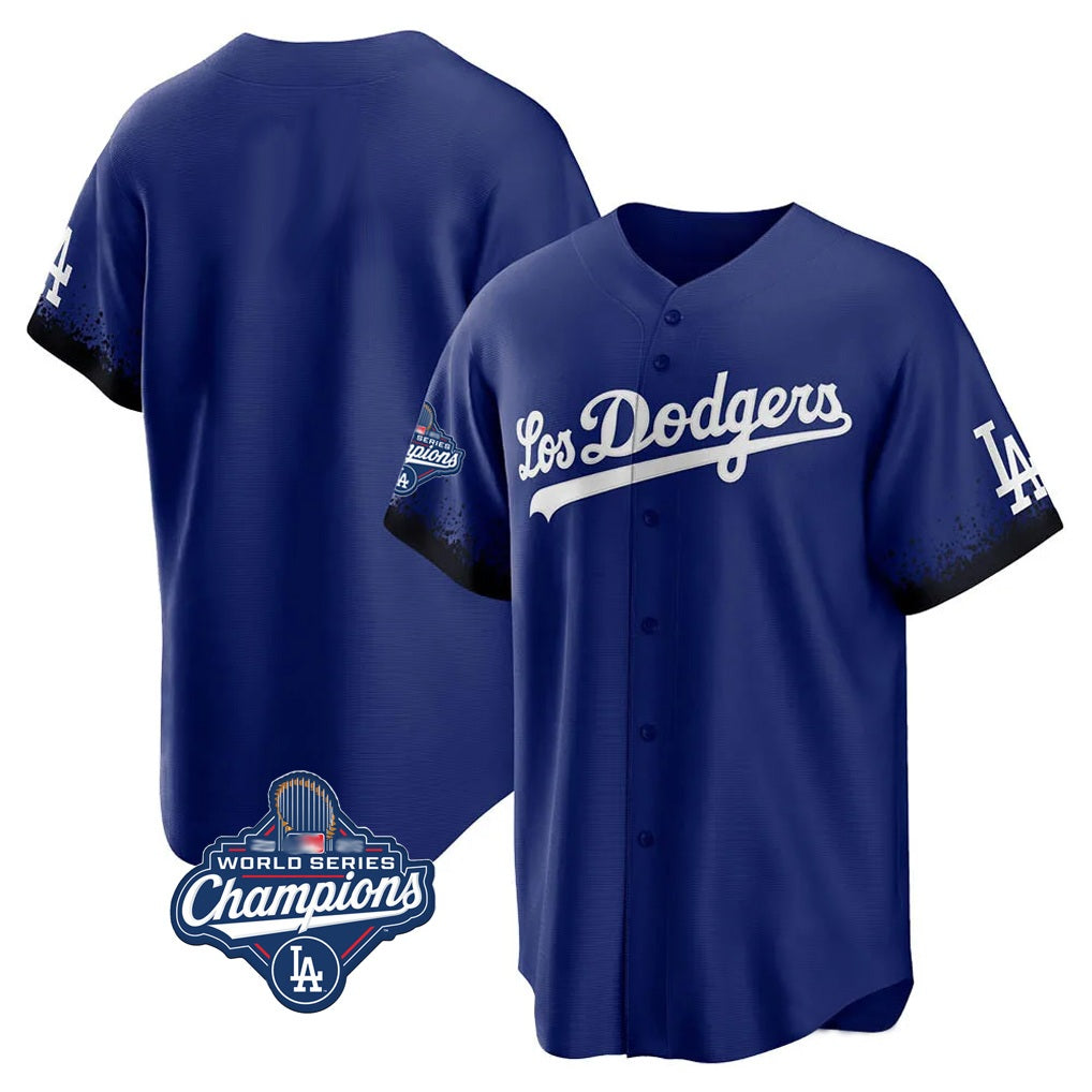 Los Angeles Dodgers Blank Player Royal MASONITE City Connect Home Game World Series Meet Stitched Jerseys
