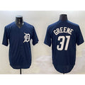 Detroit Tigers #31 Riley Greene Navy MASONITE Cool Base Stitched Jersey