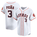 Houston Astros #3 Jeremy Pe?a White MASONITE Home Limited Player Jersey