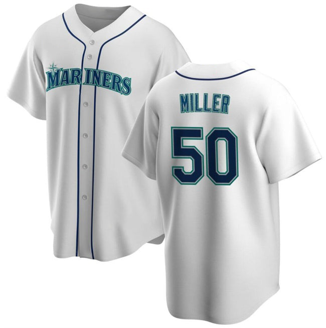 Seattle Mariners #50 Edgar Martinez White MASONITE Cool Base Stitched jersey
