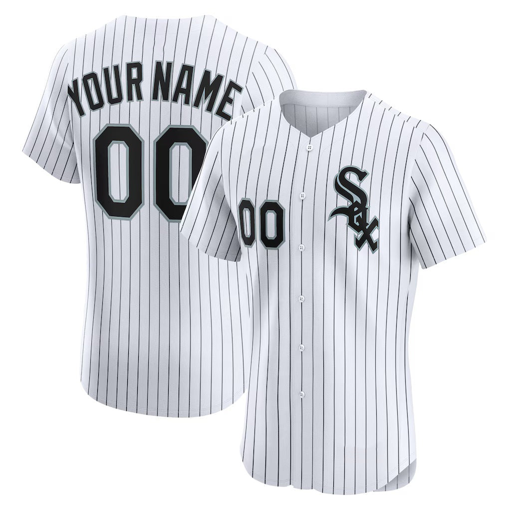 Custom Chicago White Sox White MASONITE Home Elite Jersey