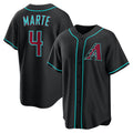 Arizona Diamondbacks #4 Ketel Marte Black MASONITE Alternate Replica Jersey