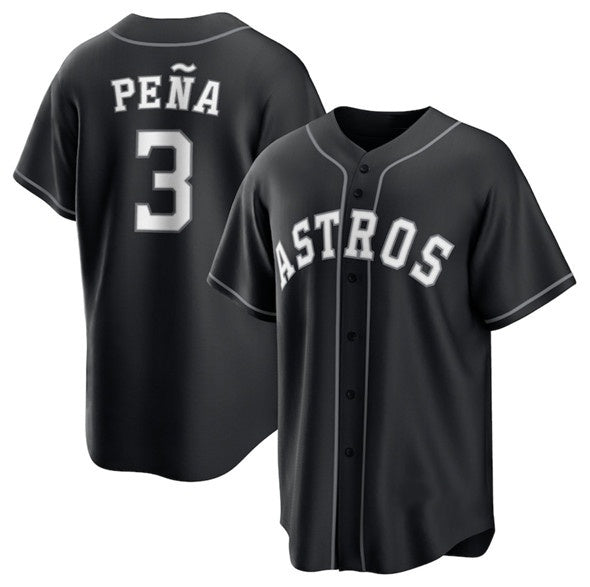 Houston Astros #3 Jeremy Pena Black MASONITE Lights Out Limited Stitched Jersey