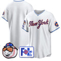 New York Mets Blank White MASONITE 2025 Spring Training Stitched Jersey