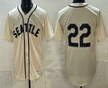 Seattle Mariners #22 Bryan Woo Cream MASONITE Alternate Stitched Jersey