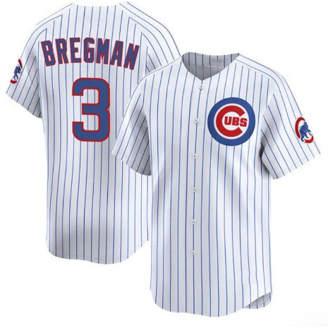 Chicago Cubs #3 Alex Bregman White MASONITE 2026 Home Limited Stitched Jersey