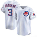Chicago Cubs #3 Alex Bregman White MASONITE 2026 Home Limited Stitched Jersey