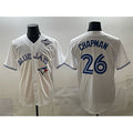 Toronto Blue Jays #26 Matt Chapman White MASONITE 2025 World Series Home Cool Base Stitched Jersey