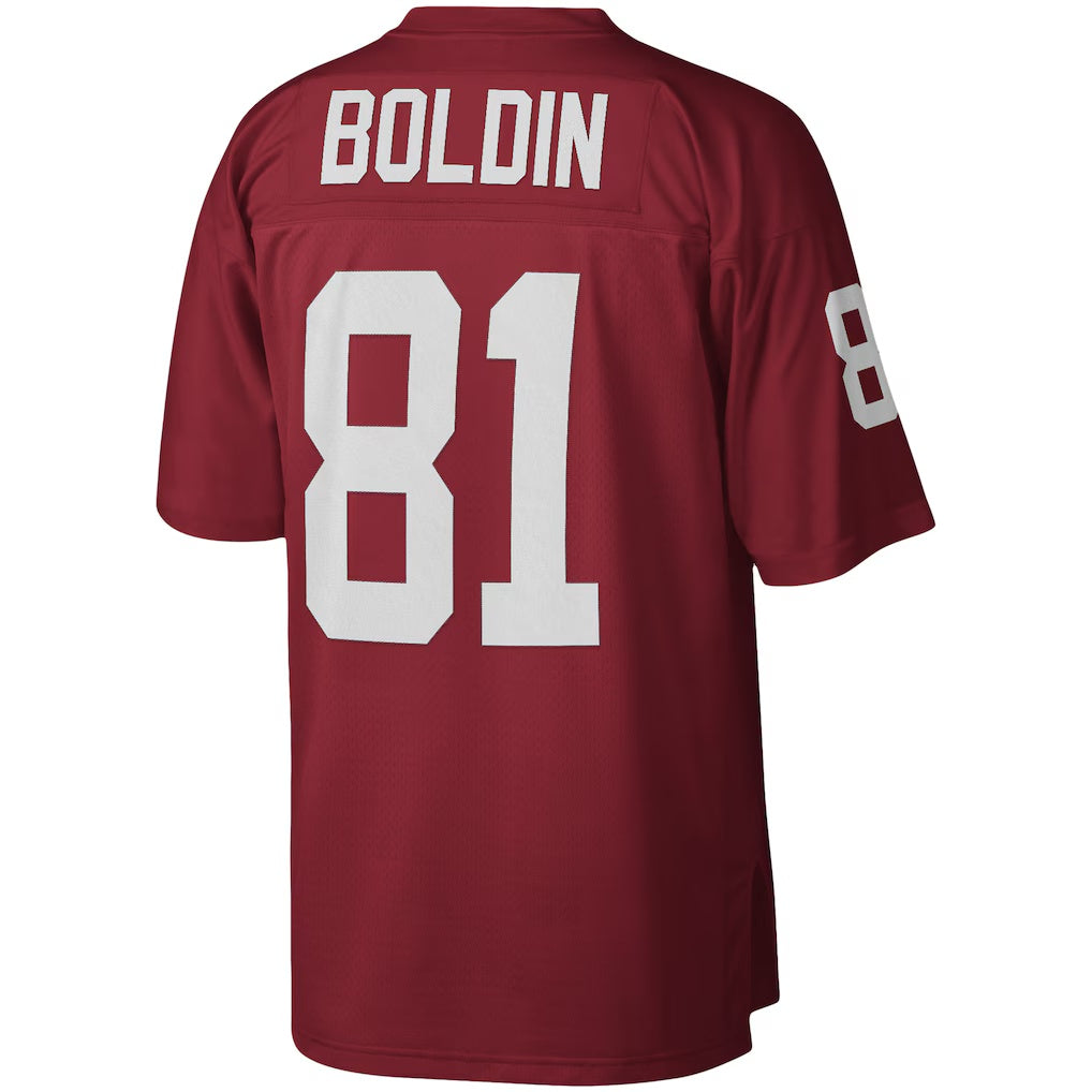 A.Cardinals #81 Anquan Boldin Mitchell & Ness Cardinal MASONITE Legacy Replica Jersey
