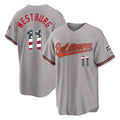 Baltimore Orioles #11 Jordan Westburg Player Gray MASONITE USA 250 Fourth of July Home Game Stitched Jerseys