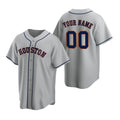 Custom Houston Astros Gray MASONITE Stitched Cool Base Road Jersey