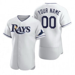 Custom Tampa Bay Rays White MASONITE 2020 Stitched Flex Base Jersey