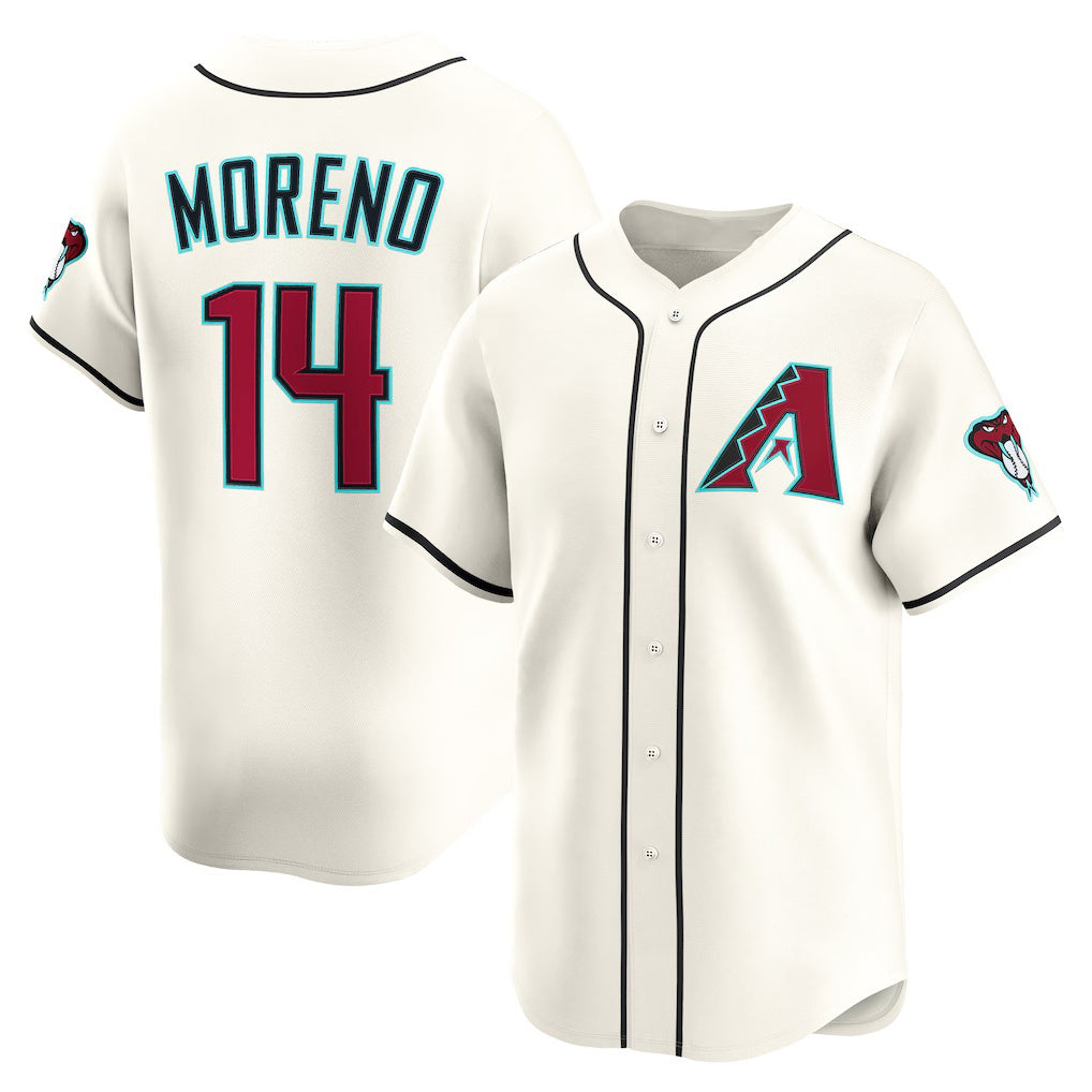 Arizona Diamondbacks #14 Gabriel Moreno Cream MASONITE Home Limited Player Jersey