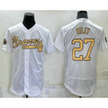 Atlanta Braves #27 Austin Riley White MASONITE 2022 All Star Stitched Flex Base Jersey
