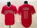 Los Angeles Angels #9 Zach Neto Red MASONITE Stitched Jersey