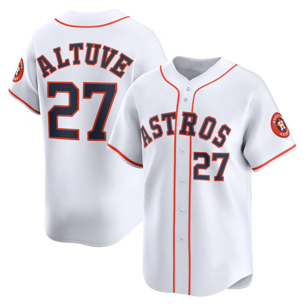 Houston Astros #27 Jose Altuve White MASONITE Home Limited Player Jersey