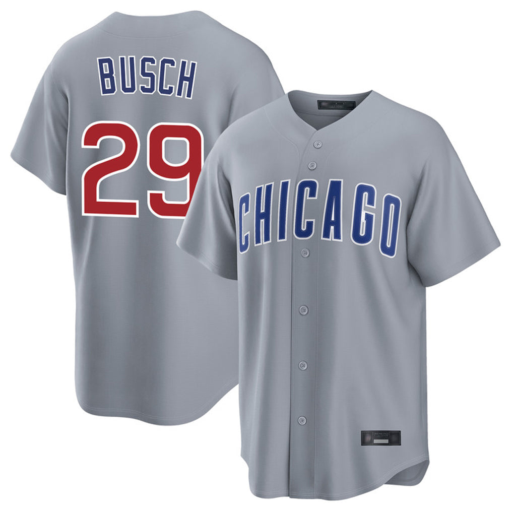 Chicago Cubs #29 Michael Busch Player Gray MASONITE Home Game Stitched Jerseys