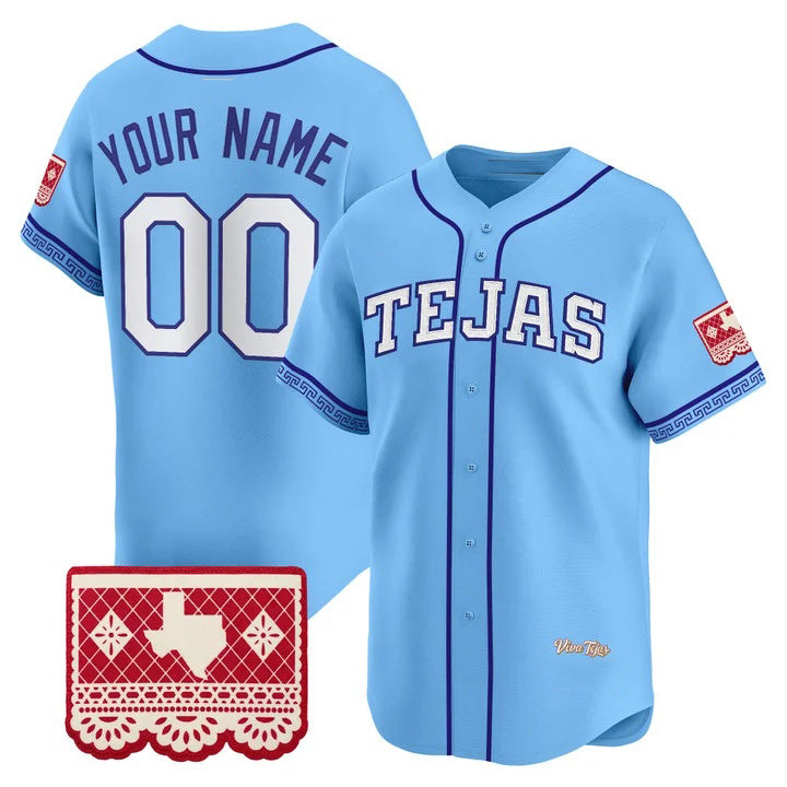 Custom Texas Rangers Blue MASONITE 2026 City Connect Vapor Premier Limited Jersey - All Stitched