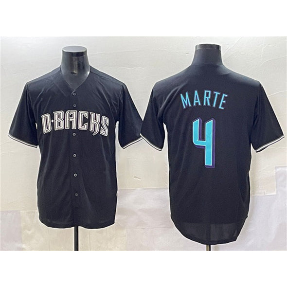 Arizona Diamondbacks #4 Ketel Marte Black MASONITE Stitched Jersey