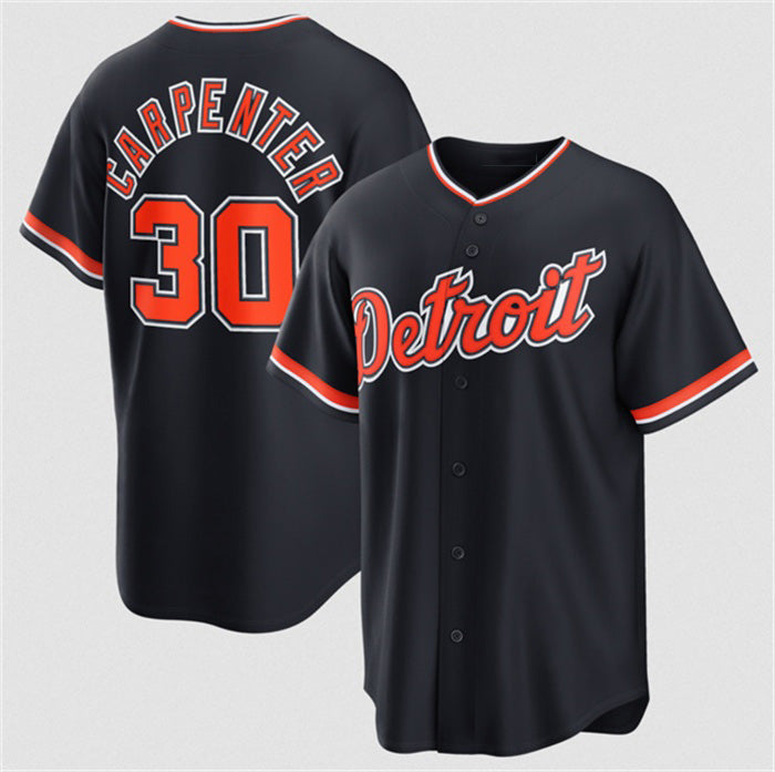 Detroit Tigers #30 Kerry Carpenter Navy MASONITE Alternate Stitched Jersey